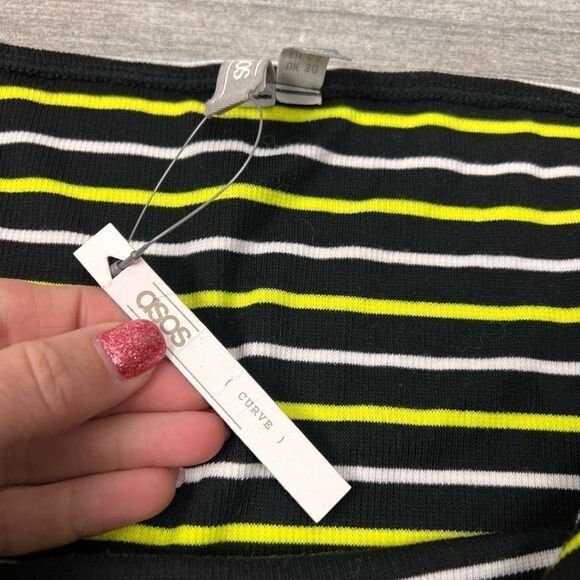 ASOS Curve NWT Striped Ribbed Tube Top – Size 26 - Picture 7 of 8